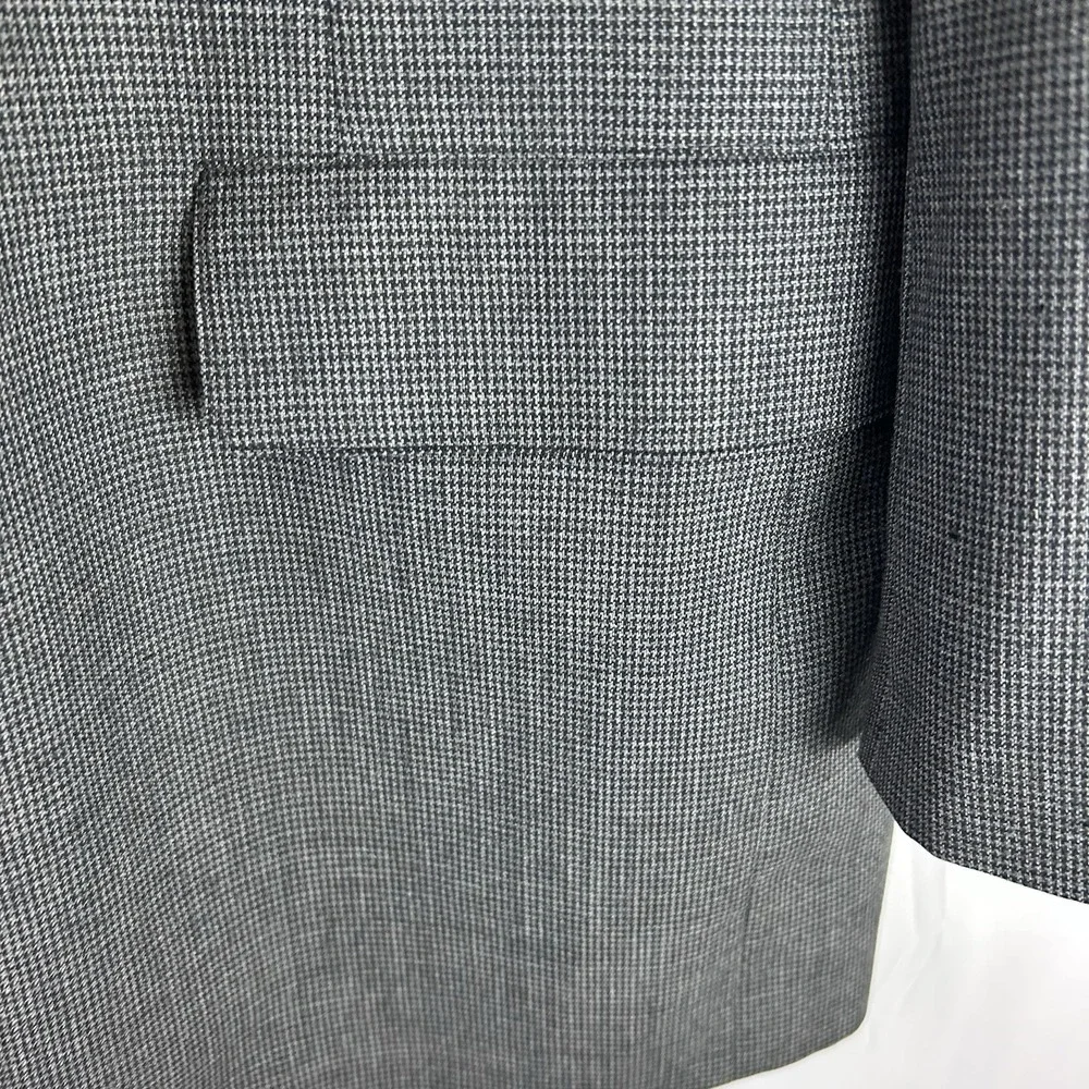 Brooks Brothers Vintage Sport‎ Coat Mens Houndstooth 2 Button 43 L Made In USA